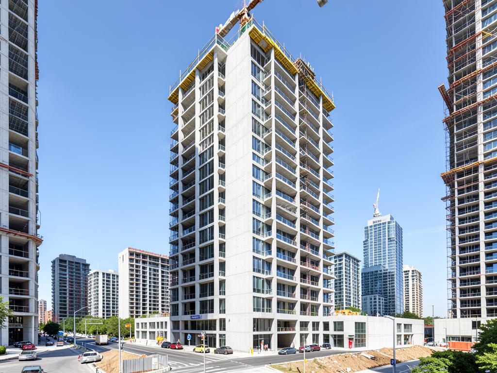 Edificio residencial de gran altura en construcción